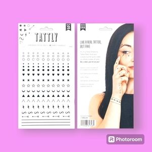 Tattly Facial Expressions Tattoo Sheets